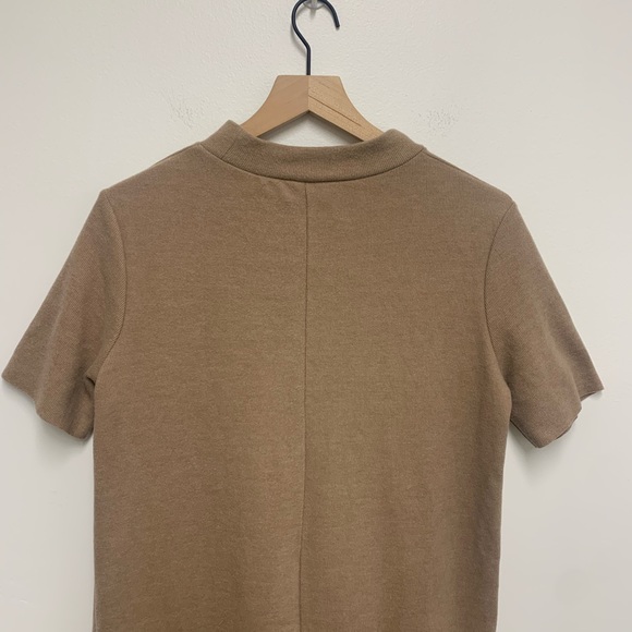 Zara Tan Mock Neck Sweater Dress - Picture 4 of 6